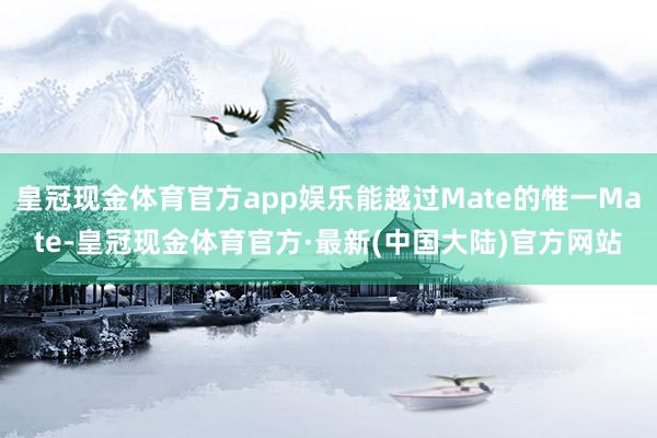 皇冠现金体育官方app娱乐能越过Mate的惟一Mate-皇冠现金体育官方·最新(中国大陆)官方网站