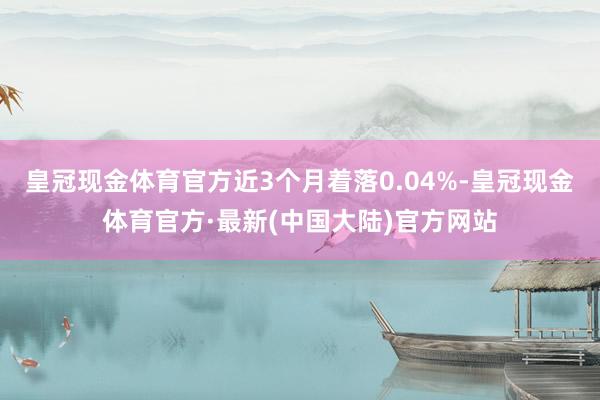 皇冠现金体育官方近3个月着落0.04%-皇冠现金体育官方·最新(中国大陆)官方网站