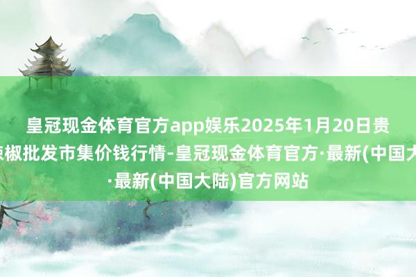 皇冠现金体育官方app娱乐2025年1月20日贵州遵义虾子辣椒批发市集价钱行情-皇冠现金体育官方·最新(中国大陆)官方网站